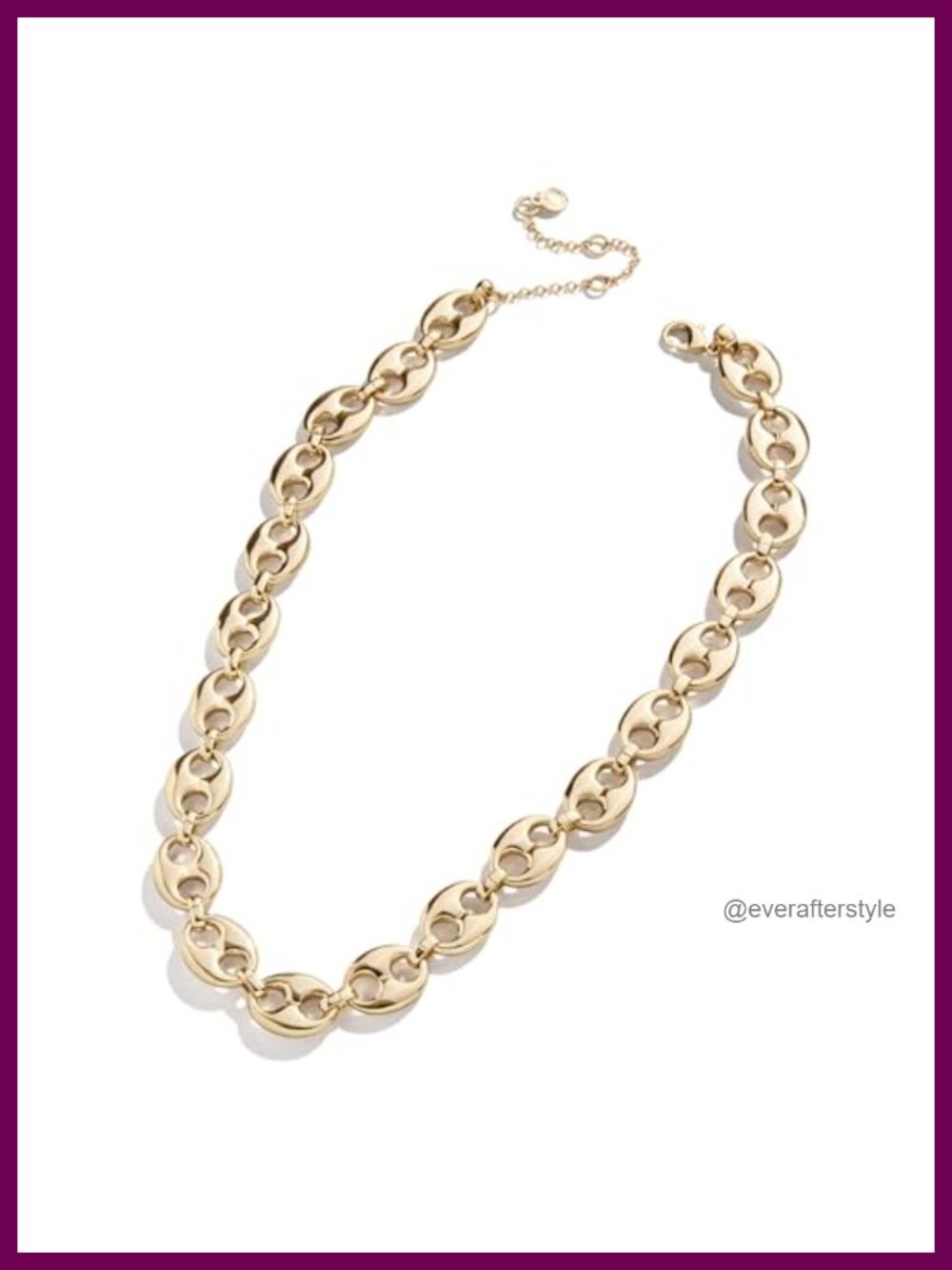 Gold-Plated Mariner Link Chain Necklace Cubic Zirconia Lobster Clasp Layer